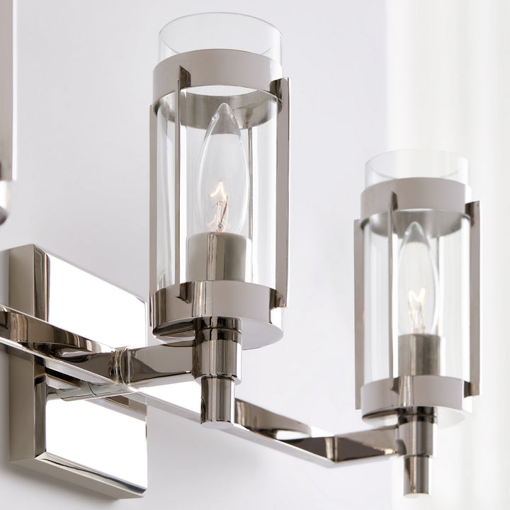 Visual Comfort Studio Flynn LV1023PN Bath Vanity Light 24 in. wide - Polished Nickel