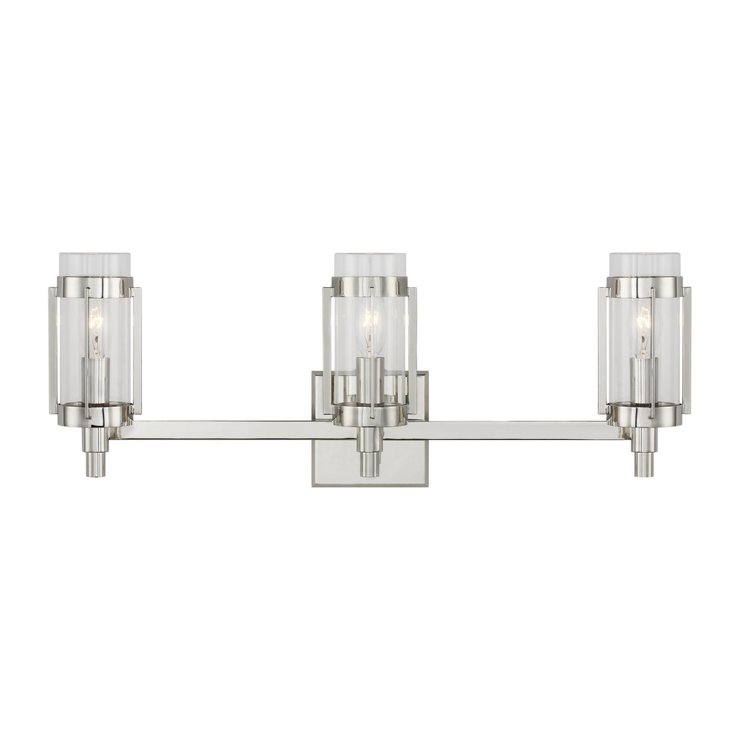 Visual Comfort Studio Flynn LV1023PN Bath Vanity Light 24 in. wide - Polished Nickel