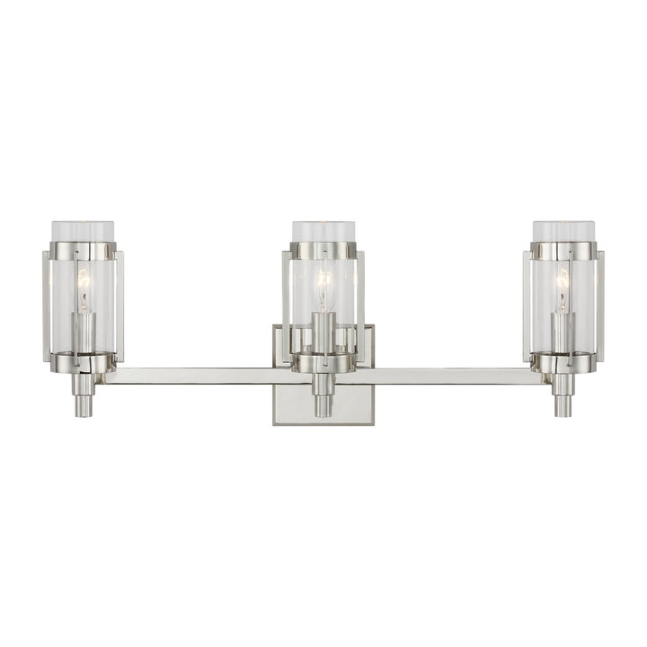 Visual Comfort Studio Flynn LV1023PN Bath Vanity Light 24 in. wide - Polished Nickel