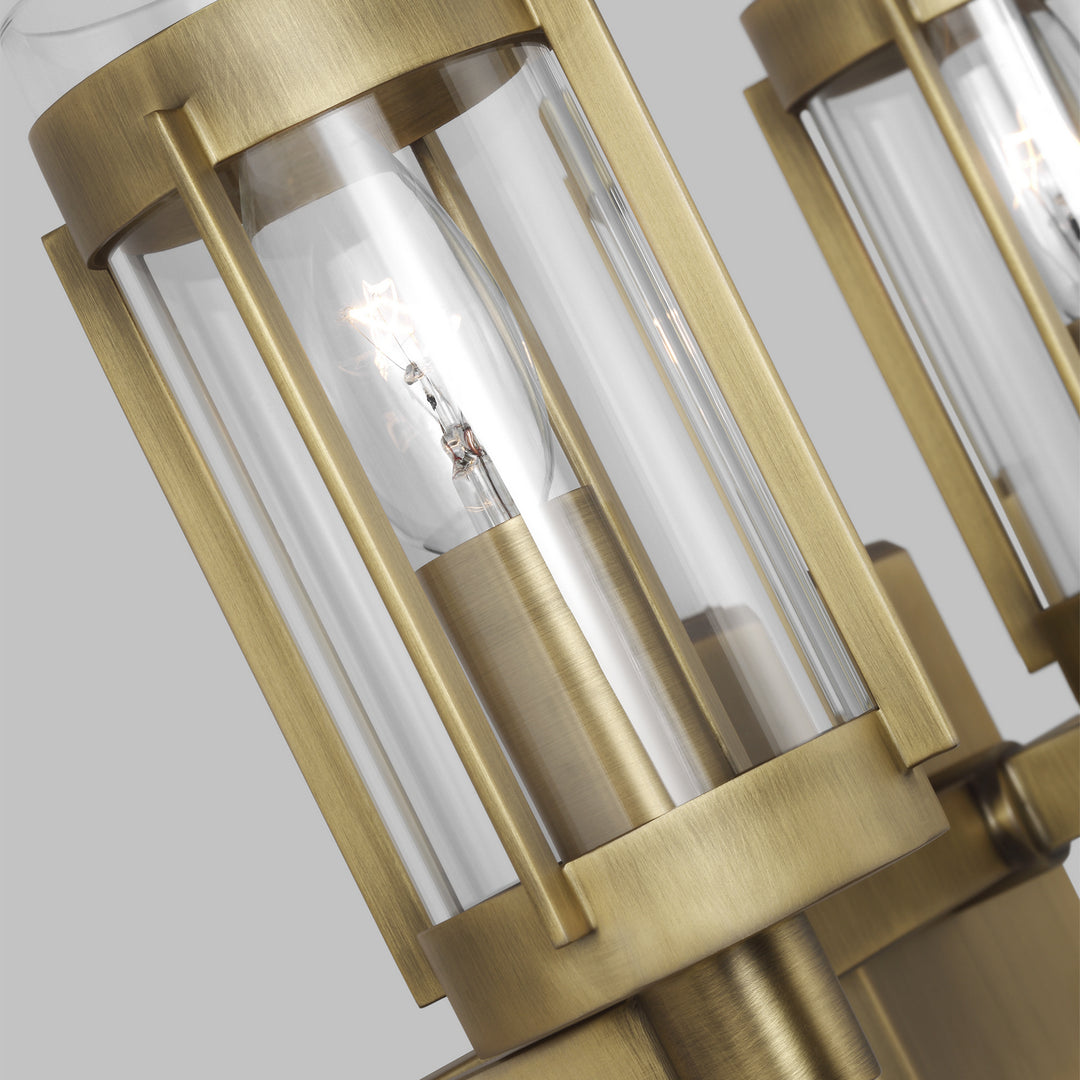 Visual Comfort Studio Flynn LV1023TWB Bath Vanity Light 24 in. wide - Time Worn Brass