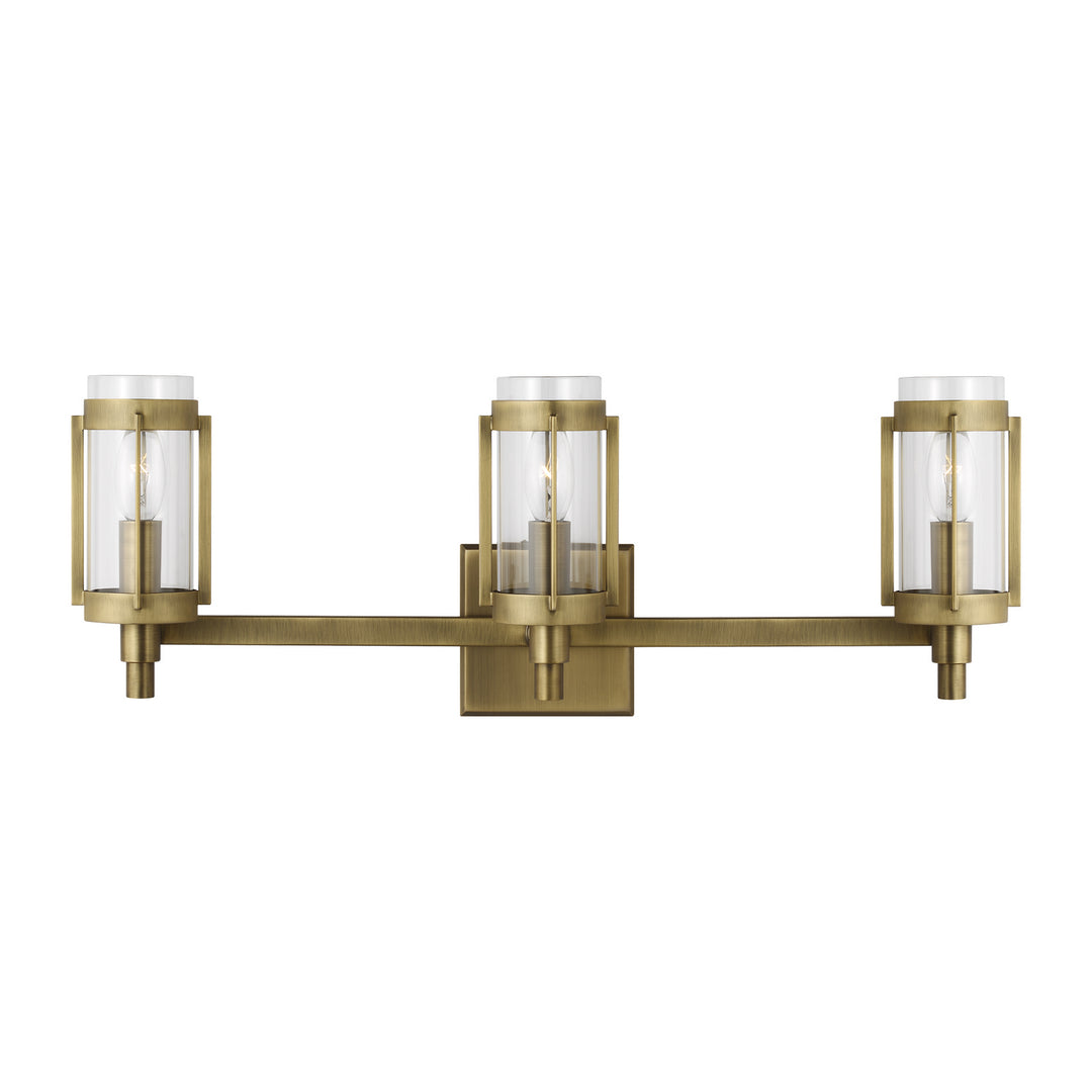 Visual Comfort Studio Flynn LV1023TWB Bath Vanity Light 24 in. wide - Time Worn Brass