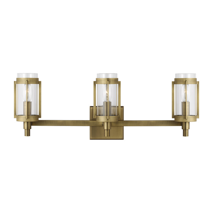 Visual Comfort Studio Flynn LV1023TWB Bath Vanity Light 24 in. wide - Time Worn Brass