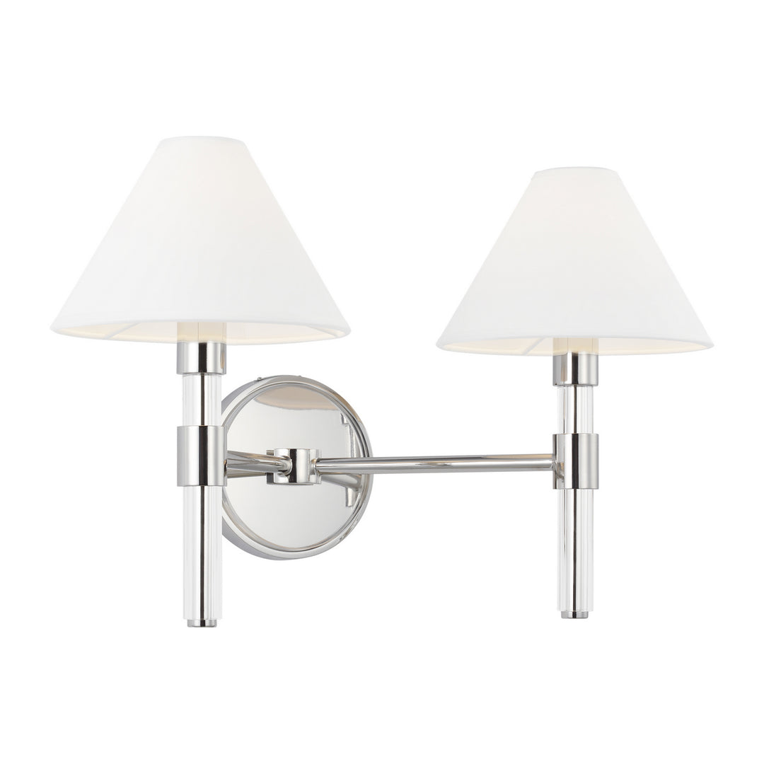 Visual Comfort Studio Robert LV1032PN Wall Light - Polished Nickel