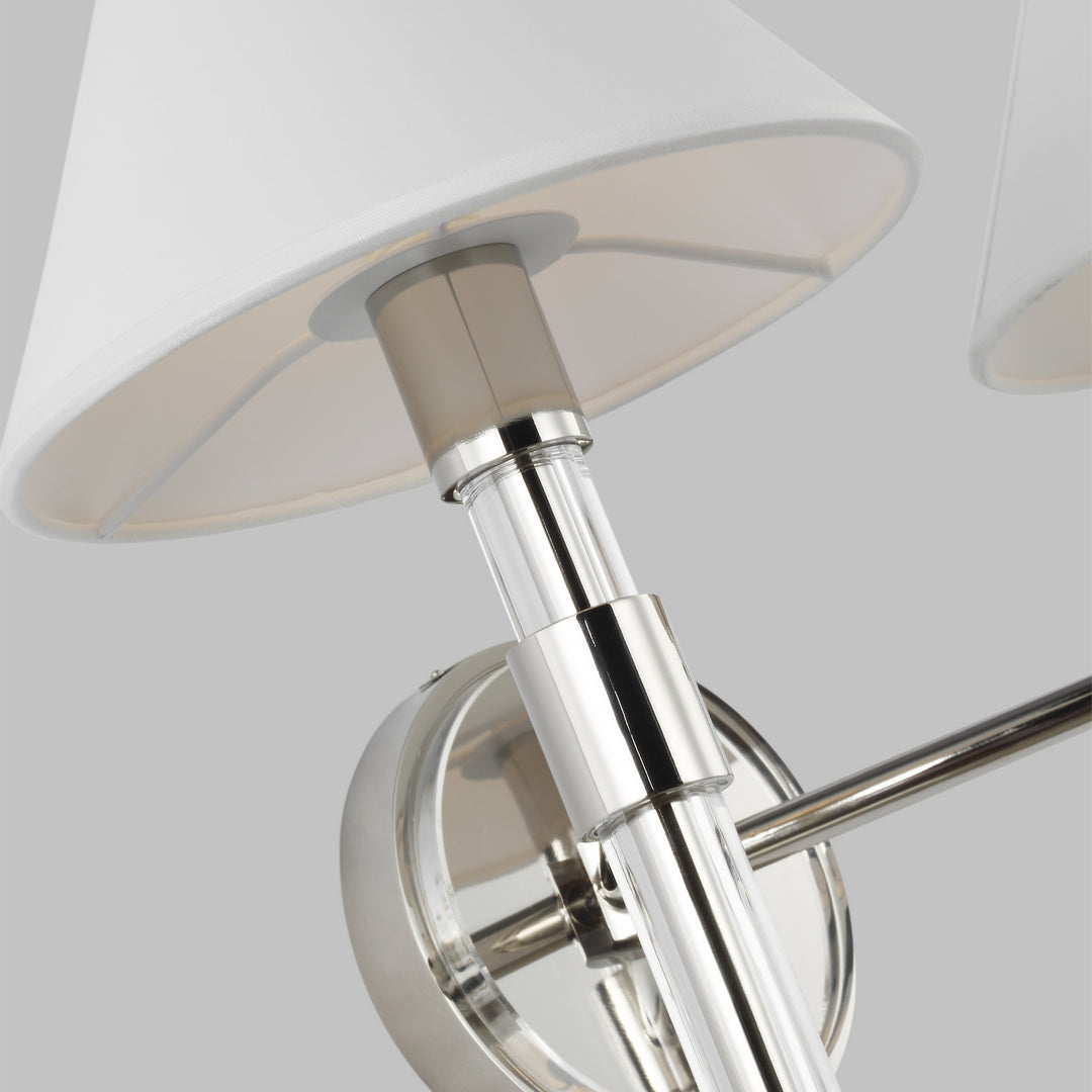 Visual Comfort Studio Robert LV1032PN Wall Light - Polished Nickel