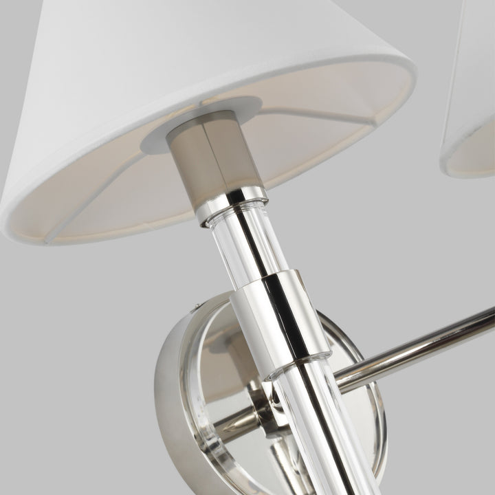 Visual Comfort Studio Robert LV1032PN Wall Light - Polished Nickel