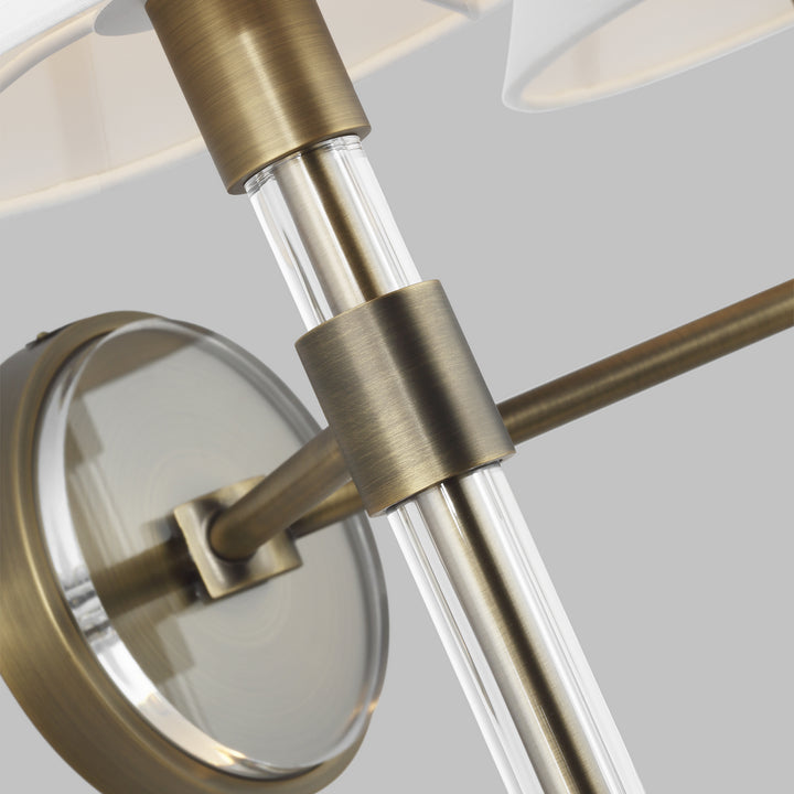 Visual Comfort Studio Robert LV1032TWB Bath Vanity Light 19 in. wide - Time Worn Brass