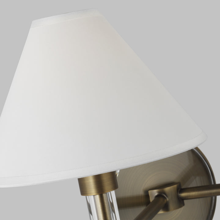 Visual Comfort Studio Robert LV1032TWB Bath Vanity Light 19 in. wide - Time Worn Brass