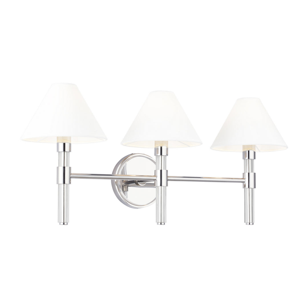 Visual Comfort Studio Robert LV1043PN Bath Vanity Light 27 in. wide - Polished Nickel