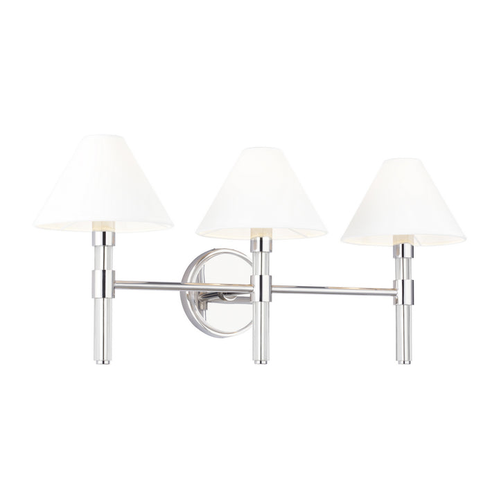 Visual Comfort Studio Robert LV1043PN Bath Vanity Light 27 in. wide - Polished Nickel