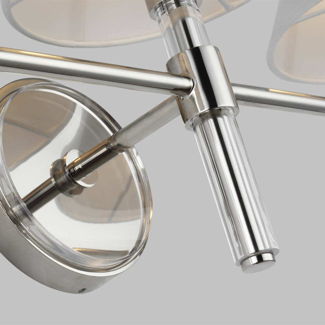 Visual Comfort Studio Robert LV1043PN Bath Vanity Light 27 in. wide - Polished Nickel