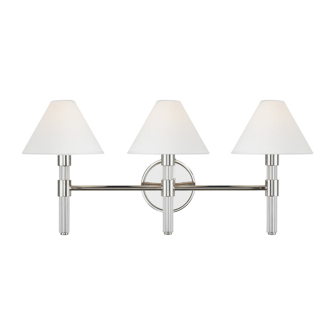 Visual Comfort Studio Robert LV1043PN Bath Vanity Light 27 in. wide - Polished Nickel