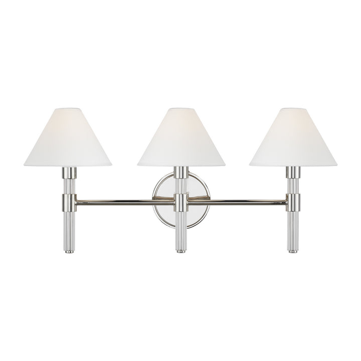 Visual Comfort Studio Robert LV1043PN Bath Vanity Light 27 in. wide - Polished Nickel