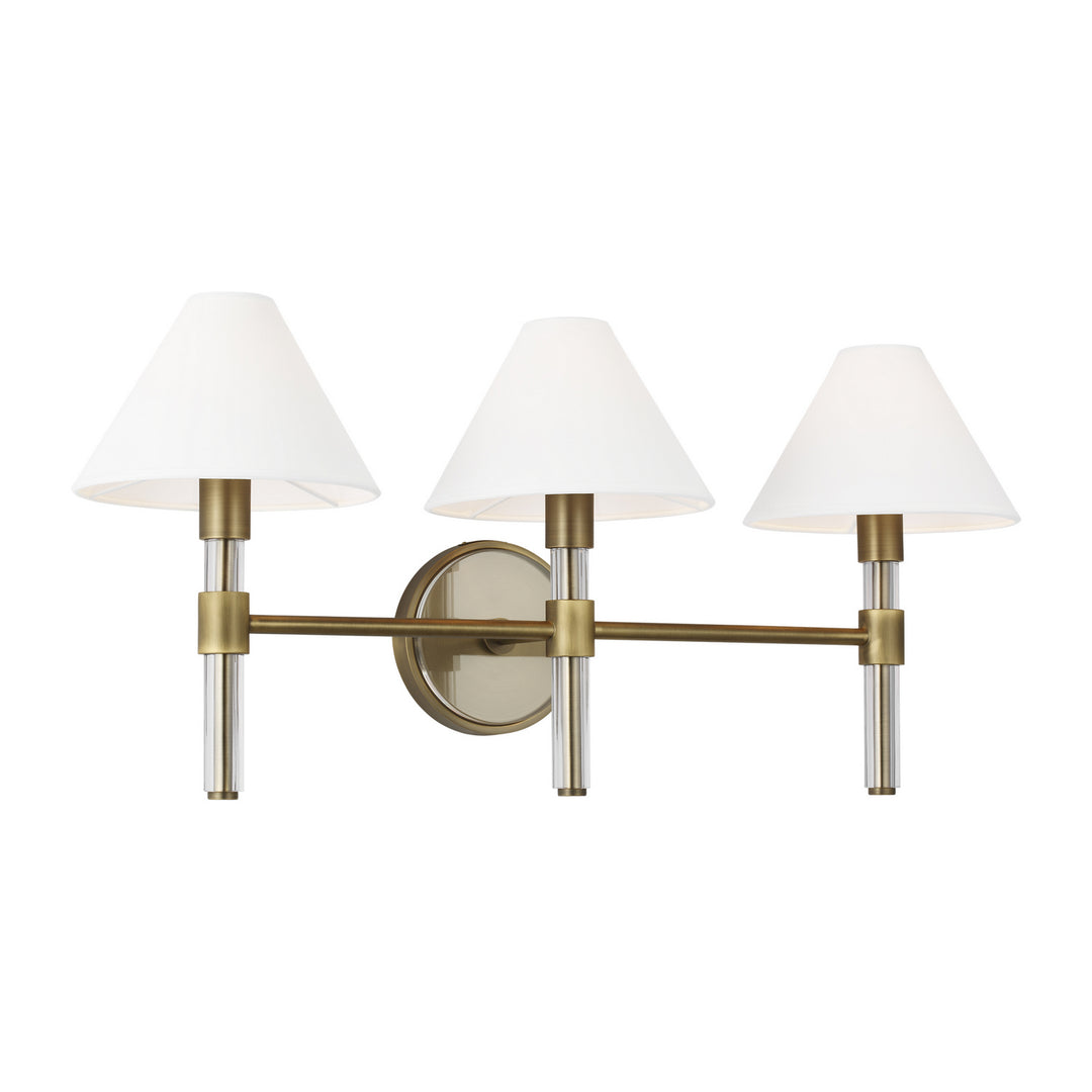 Visual Comfort Studio Robert LV1043TWB Bath Vanity Light 27 in. wide - Time Worn Brass