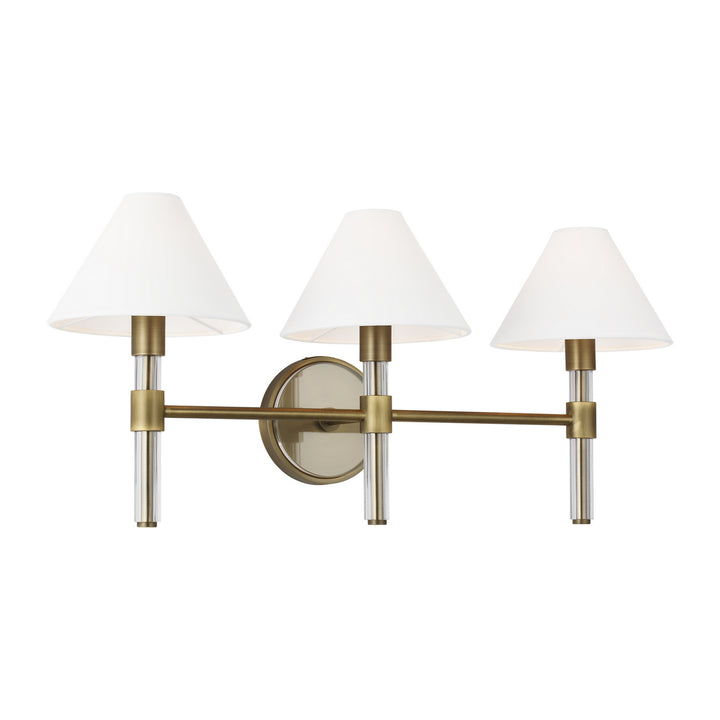 Visual Comfort Studio Robert LV1043TWB Bath Vanity Light 27 in. wide - Time Worn Brass