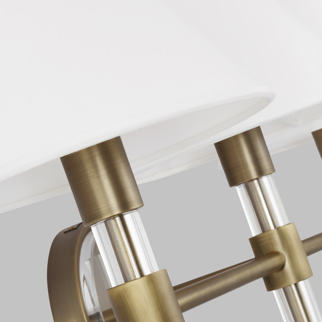Visual Comfort Studio Robert LV1043TWB Bath Vanity Light 27 in. wide - Time Worn Brass