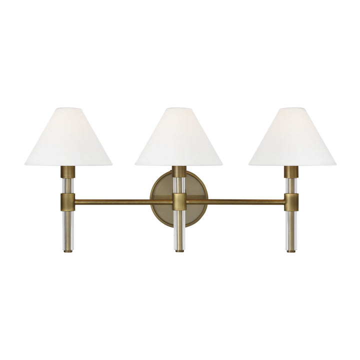 Visual Comfort Studio Robert LV1043TWB Bath Vanity Light 27 in. wide - Time Worn Brass