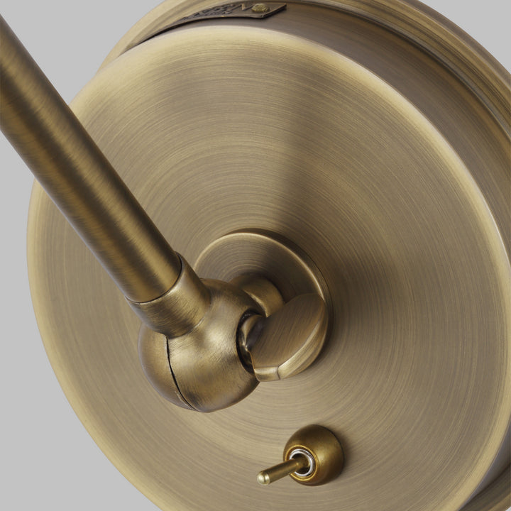 Visual Comfort Studio Hazel LW1001TWB Wall Light - Time Worn Brass