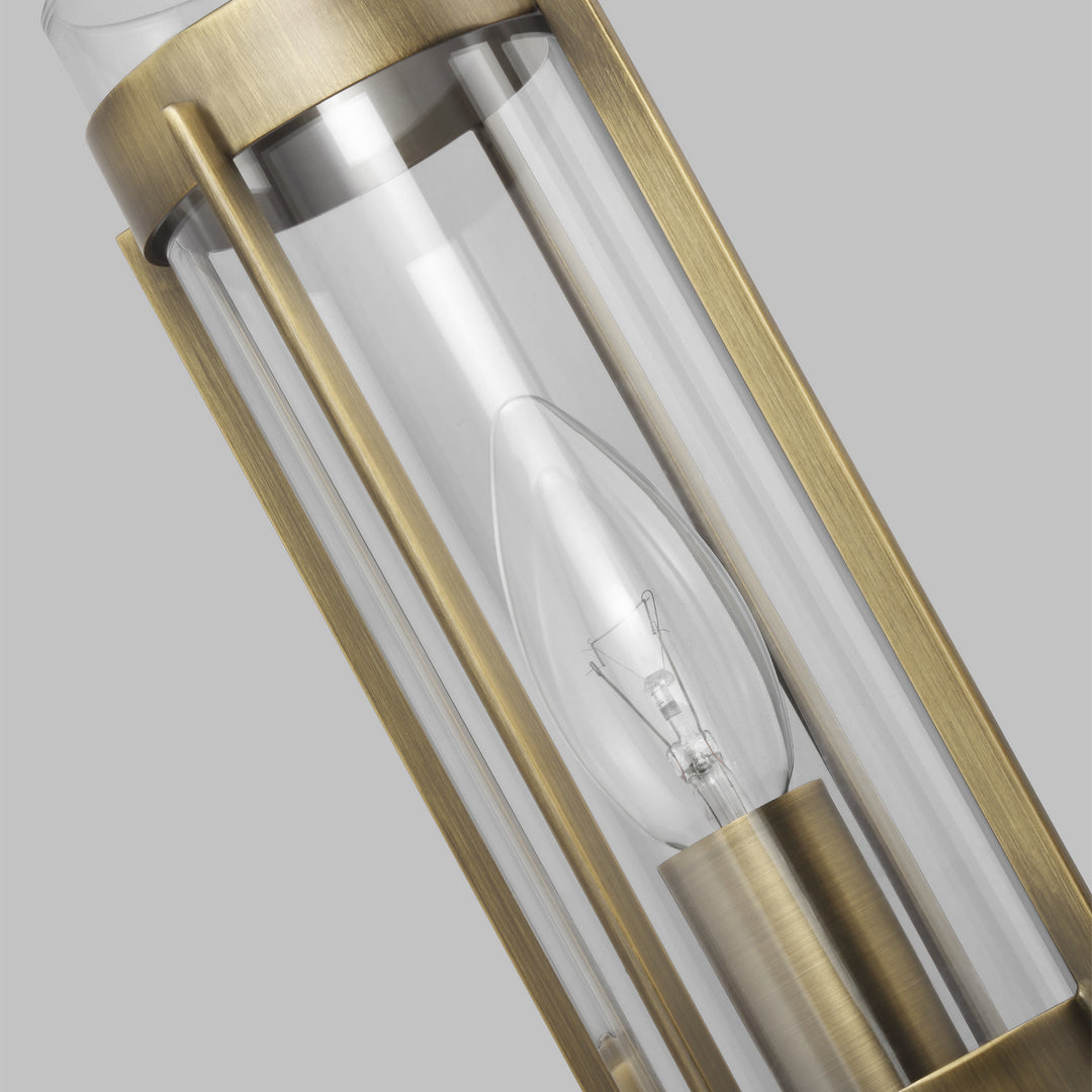 Visual Comfort Studio Flynn LW1031TWB Wall Light - Time Worn Brass