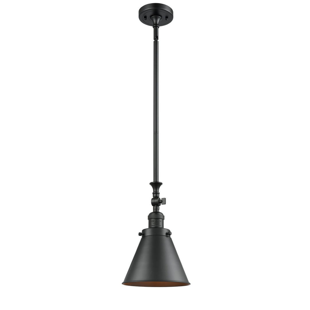 Innovations Franklin Restoration 206-BK-M13-BK Pendant Light - Matte Black
