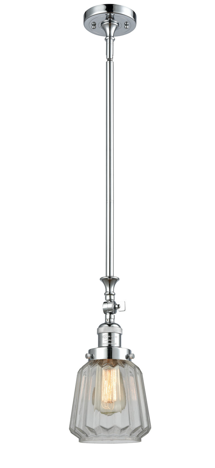 Innovations Franklin Restoration 206-PC-G142-LED Pendant Light - Polished Chrome