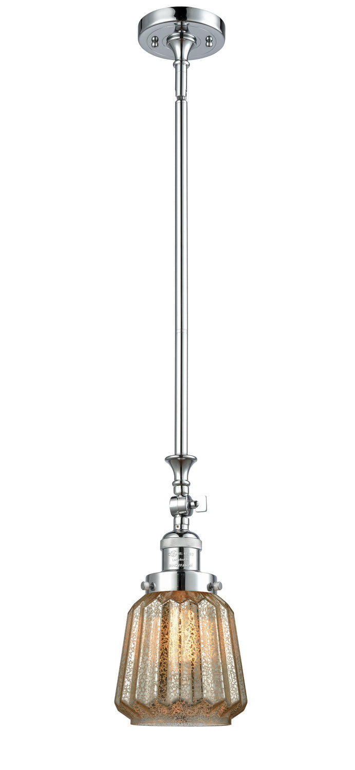 Innovations Franklin Restoration 206-PC-G146-LED Pendant Light - Polished Chrome