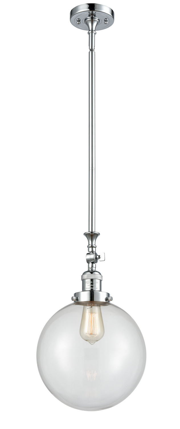 Innovations Franklin Restoration 206-PC-G202-10-LED Pendant Light - Polished Chrome
