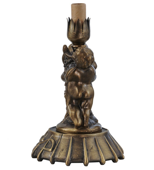 Meyda Tiffany Lighting 10167 Twin Cherub One Light Table Base Utility Light Bronze / Dark