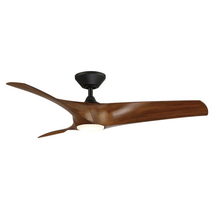 Modern Forms Fan Zephyr FR-W2006-52L27MBDK Ceiling Fan 52 - Matte Black/Distressed Koa, Distressed Koa/