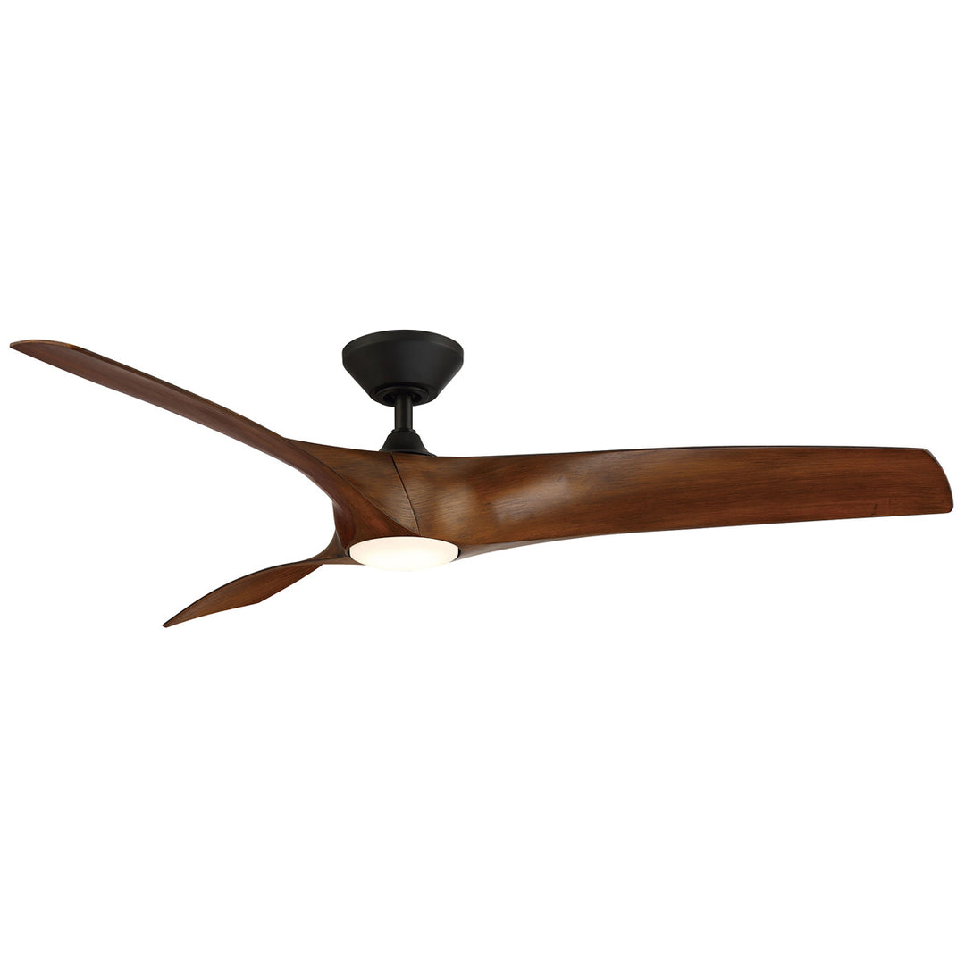 Modern Forms Fan Zephyr FR-W2006-62L27MBDK Ceiling Fan 62 - Matte Black/Distressed Koa, Distressed Koa/