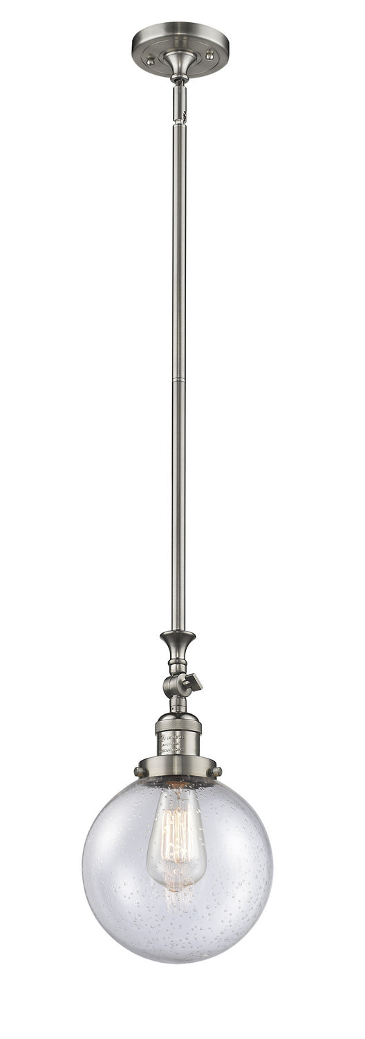 Innovations Franklin Restoration 206-SN-G204-8-LED Pendant Light - Brushed Satin Nickel
