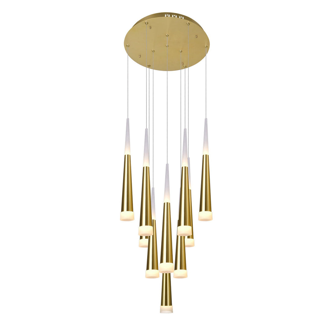 CWI Andes 1103p16-10-602 Pendant Light - Satin Gold