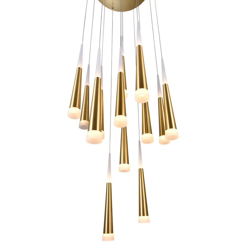 CWI Andes 1103p20-13-602 Pendant Light - Satin Gold