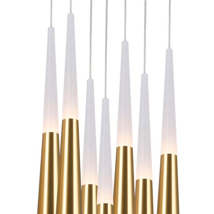 CWI Andes 1103p40-36-602 Chandelier Light - Satin Gold