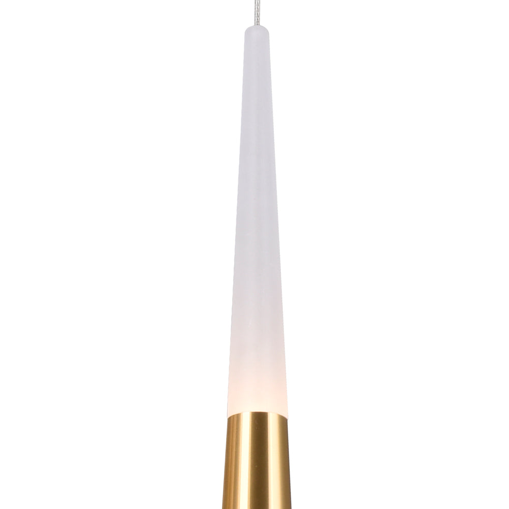 CWI Andes 1103p40-6-602 Pendant Light - Satin Gold