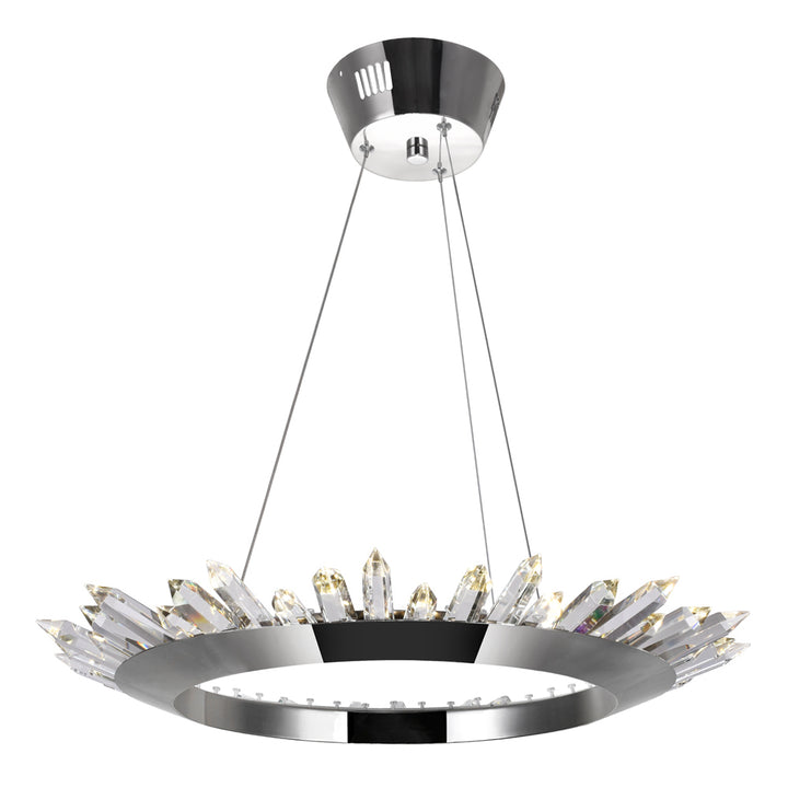 CWI Arctic Queen 1108p24-613 Chandelier Light - Polished Nickel