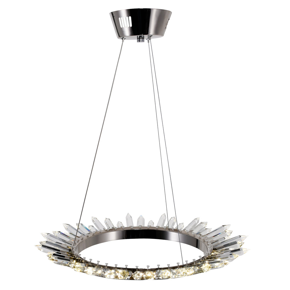 CWI Arctic Queen 1108p24-613 Chandelier Light - Polished Nickel
