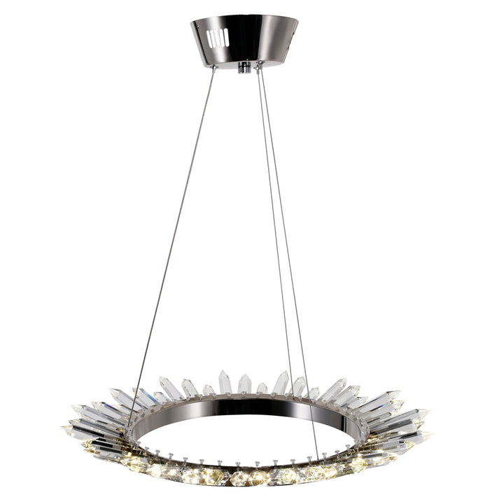 CWI Arctic Queen 1108p24-613 Chandelier Light - Polished Nickel