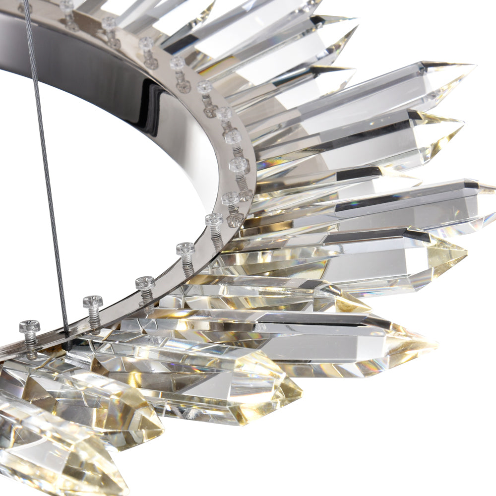 CWI Arctic Queen 1108p24-613 Chandelier Light - Polished Nickel