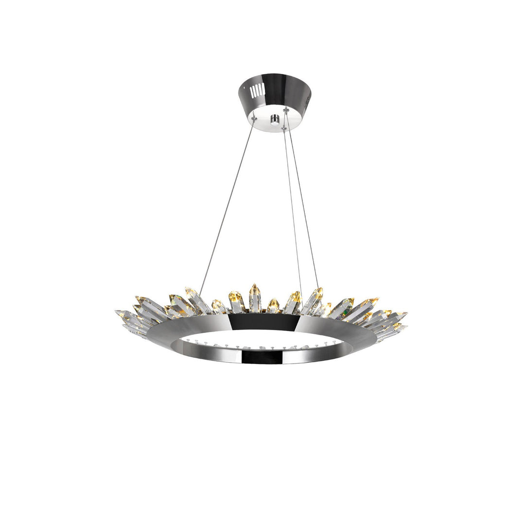CWI Arctic Queen 1108p24-613 Chandelier Light - Polished Nickel