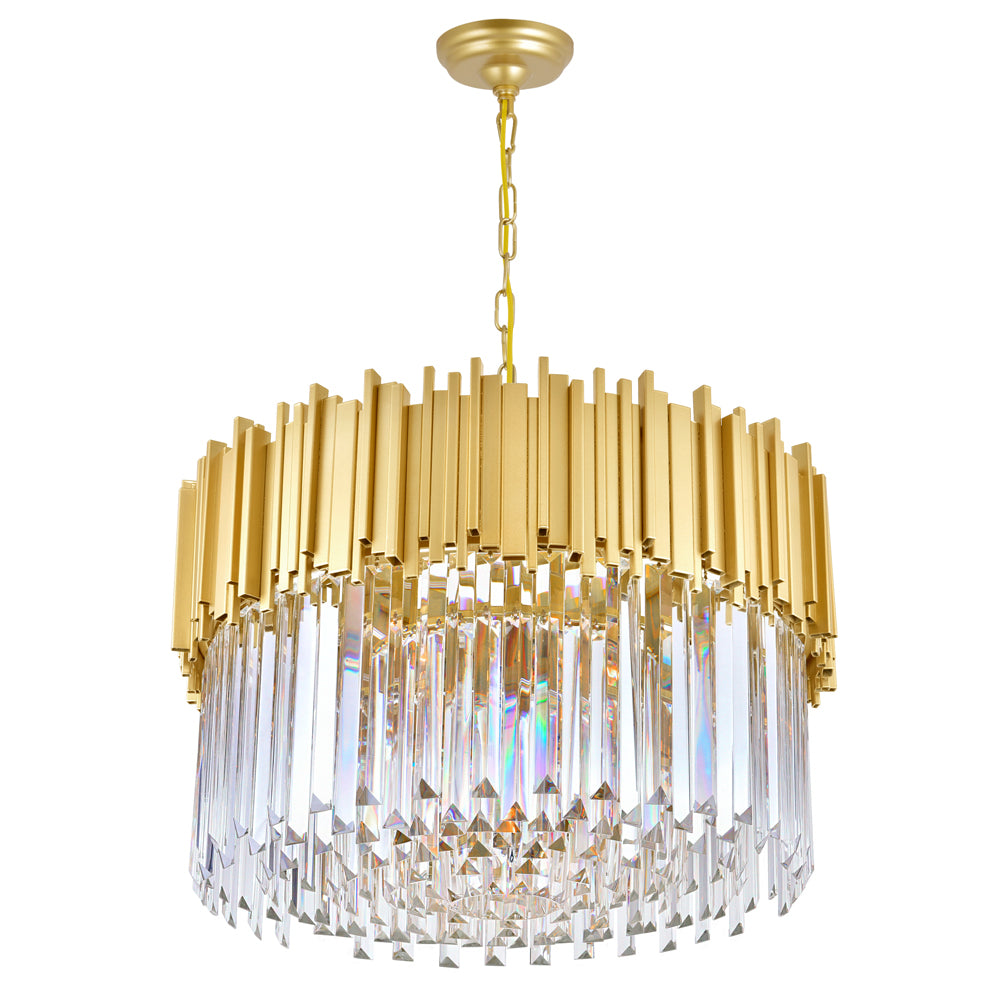 CWI Deco 1112p24-7-169 Chandelier Light - Medallion Gold