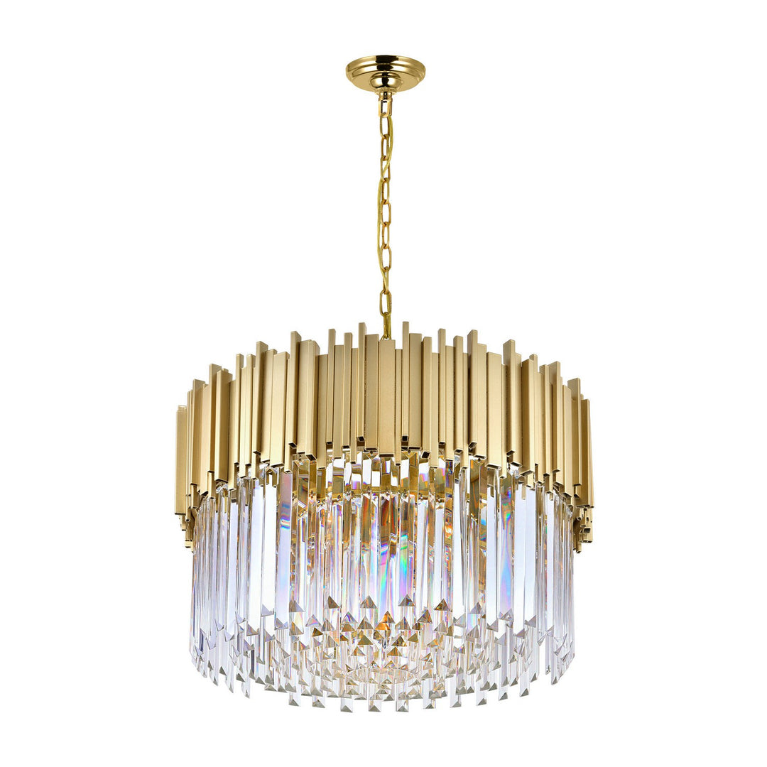 CWI Deco 1112p24-7-169 Chandelier Light - Medallion Gold