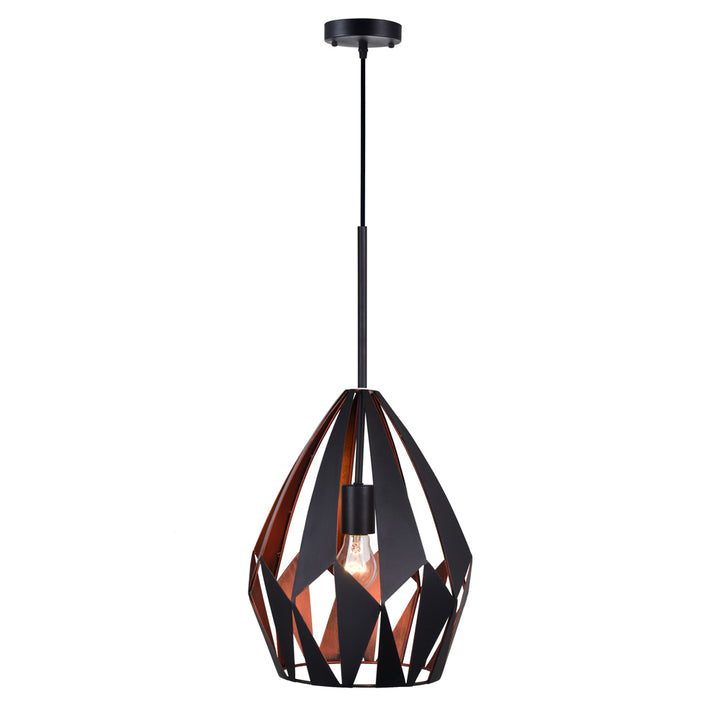 CWI Oxide 1114p20-1-271 Pendant Light - Black+Copper