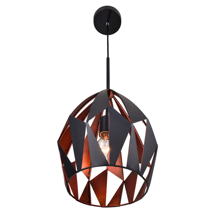 CWI Oxide 1114p20-1-271 Pendant Light - Black+Copper