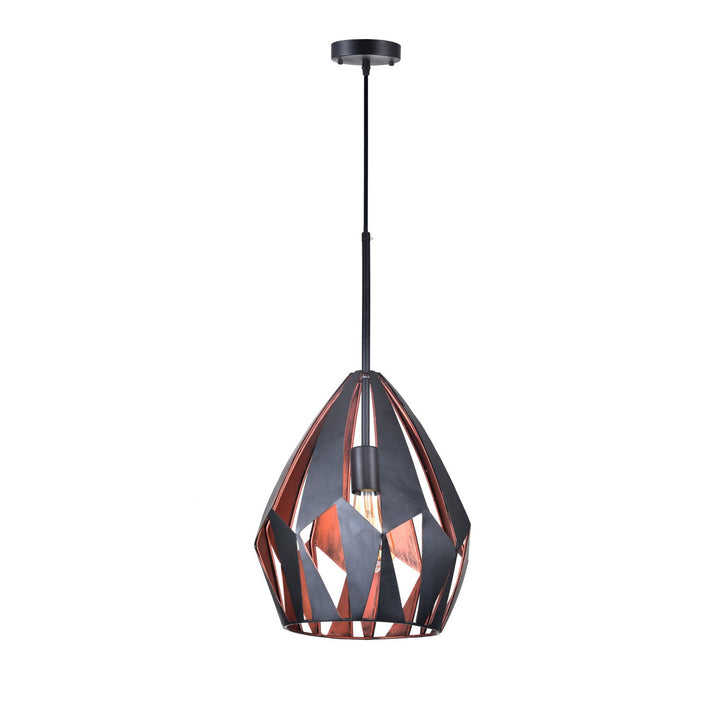 CWI Oxide 1114p20-1-271 Pendant Light - Black+Copper
