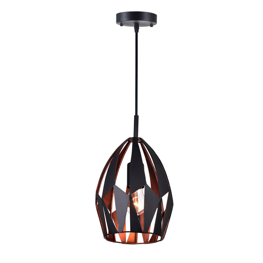 CWI Oxide 1114p8-1-271 Pendant Light - Black+Copper