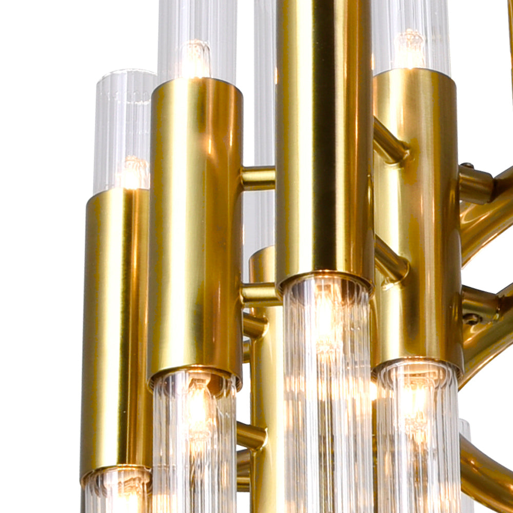 CWI Orgue 1120p32-72-602 Chandelier Light - Satin Gold