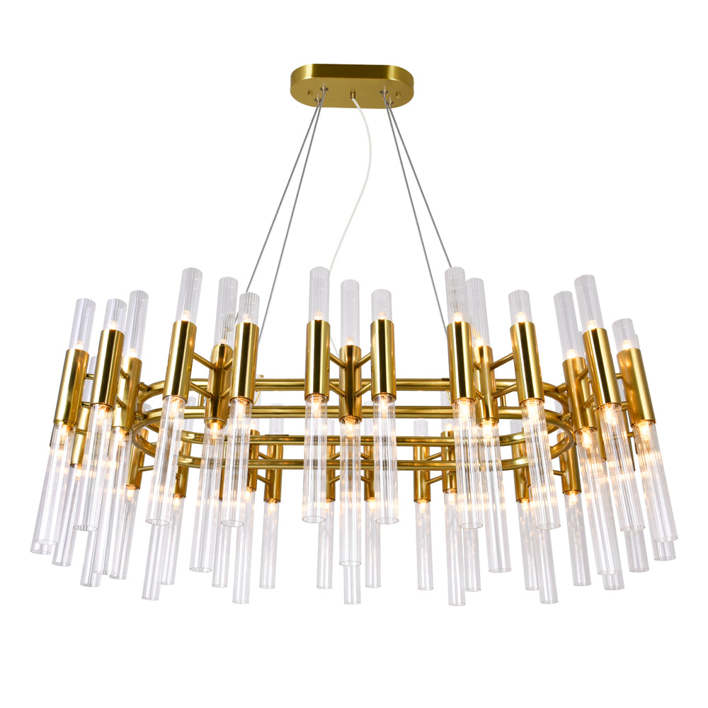 CWI Orgue 1120p39-72-602 Chandelier Light - Satin Gold