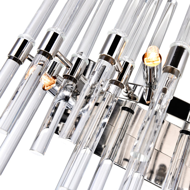 CWI Miroir 1137w18-4-613 Bath Vanity Light 18 in. wide - Polished Nickel