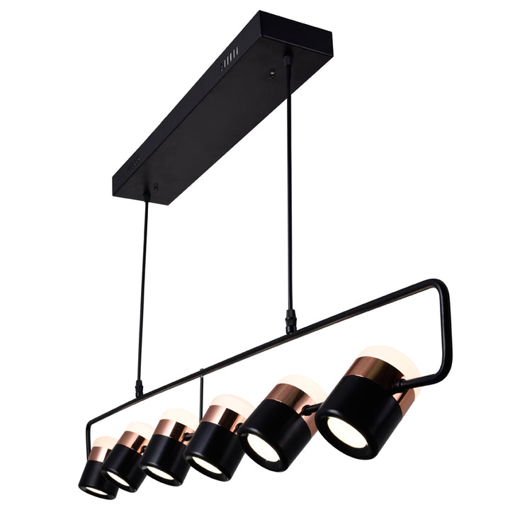 CWI Moxie 1147p45-6-101 Pendant Light - Black