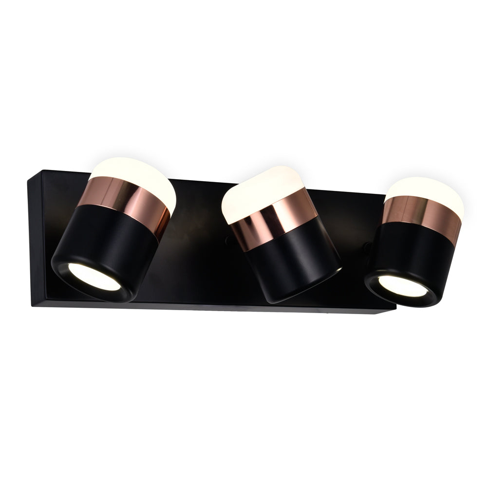 CWI Moxie 1147w16-3-101 Bath Vanity Light 16 in. wide - Black